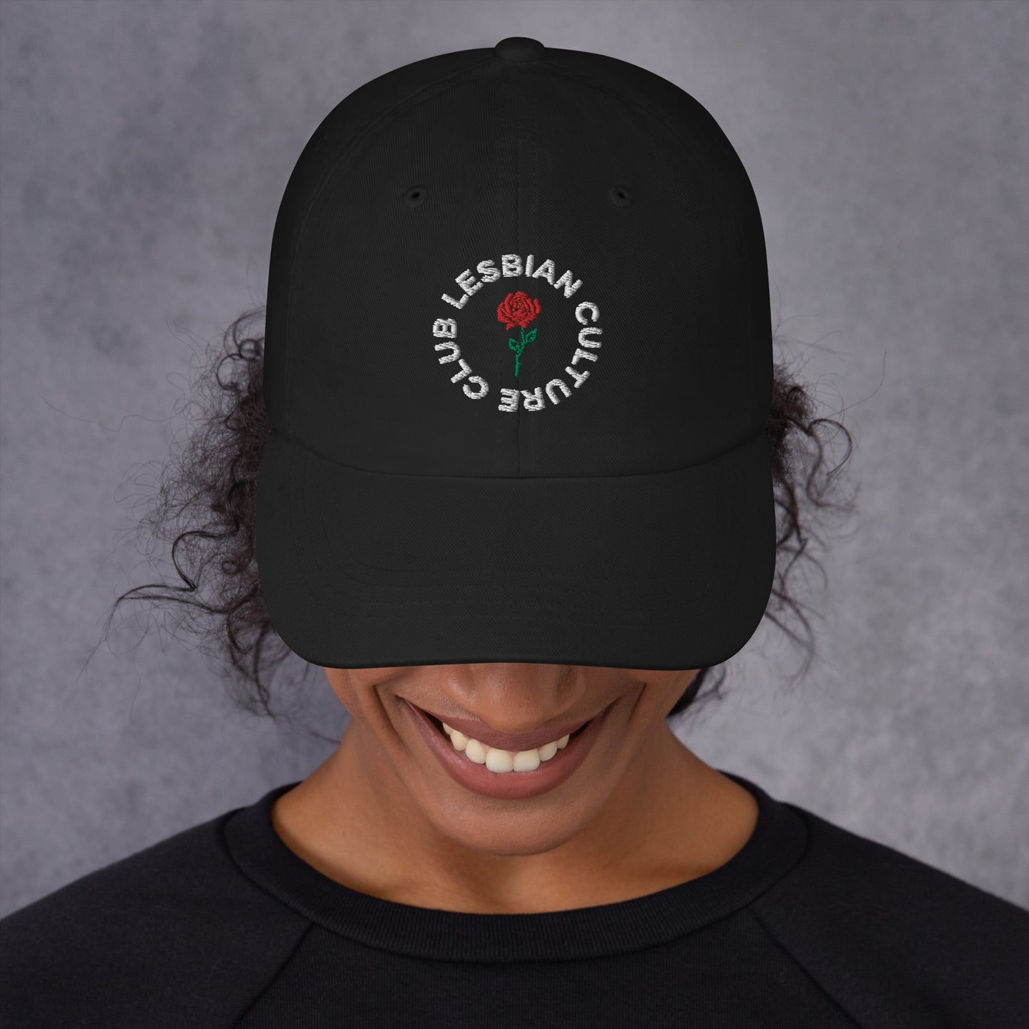 100% Cotton Eco Dad Hat Rose-Lesbian Culture Club