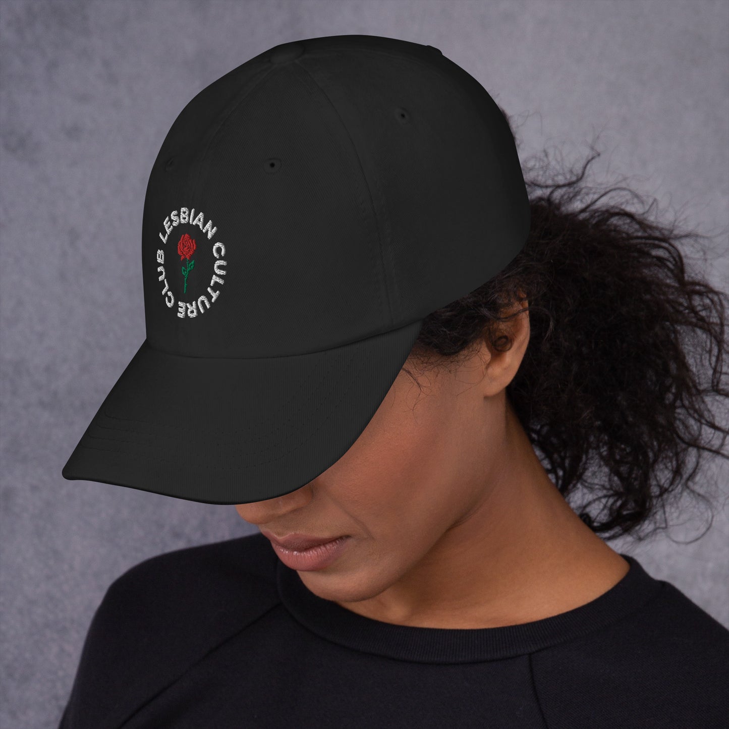 100% Cotton Eco Dad Hat Rose-Lesbian Culture Club