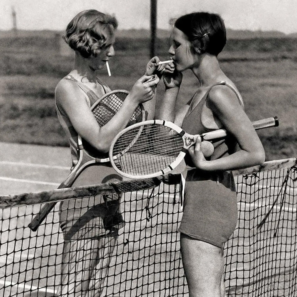 Tennis Players on Tennis Court I Lesbian Culture Club