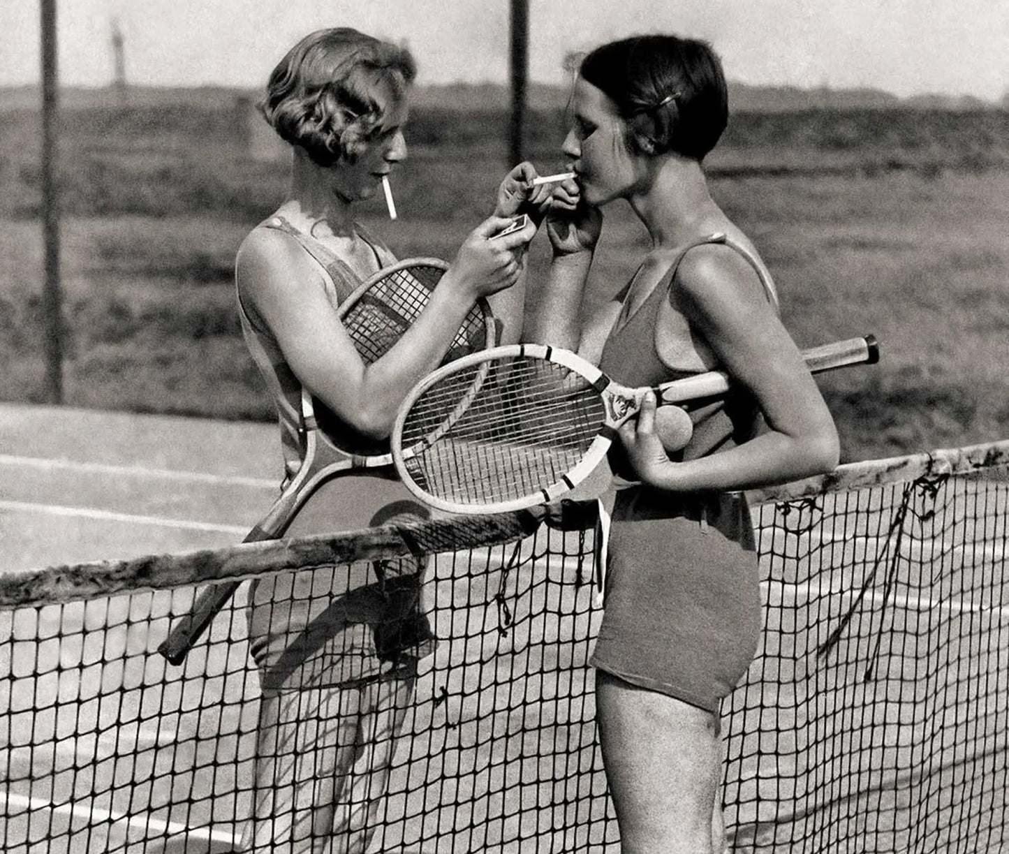 Tennis Players on Tennis Court I Lesbian Culture Club