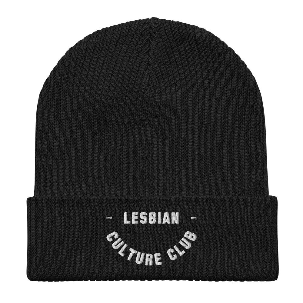 Smiley Organic Beanie-Lesbian Culture Club