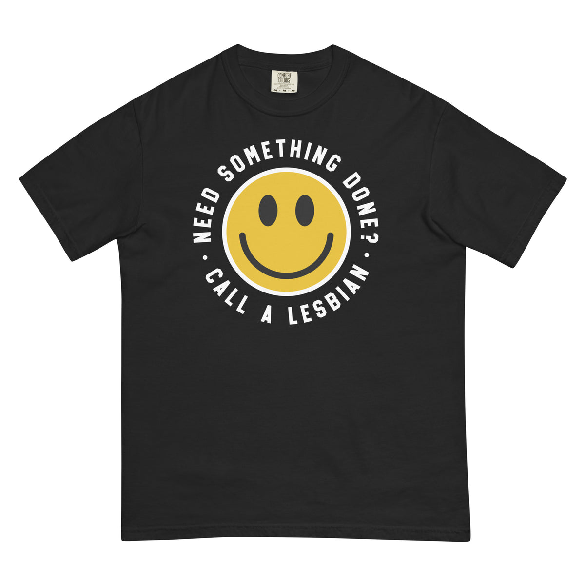 Call a Lesbian Smiley Tee by Lesbian Culture Club-Lesbian Culture Club