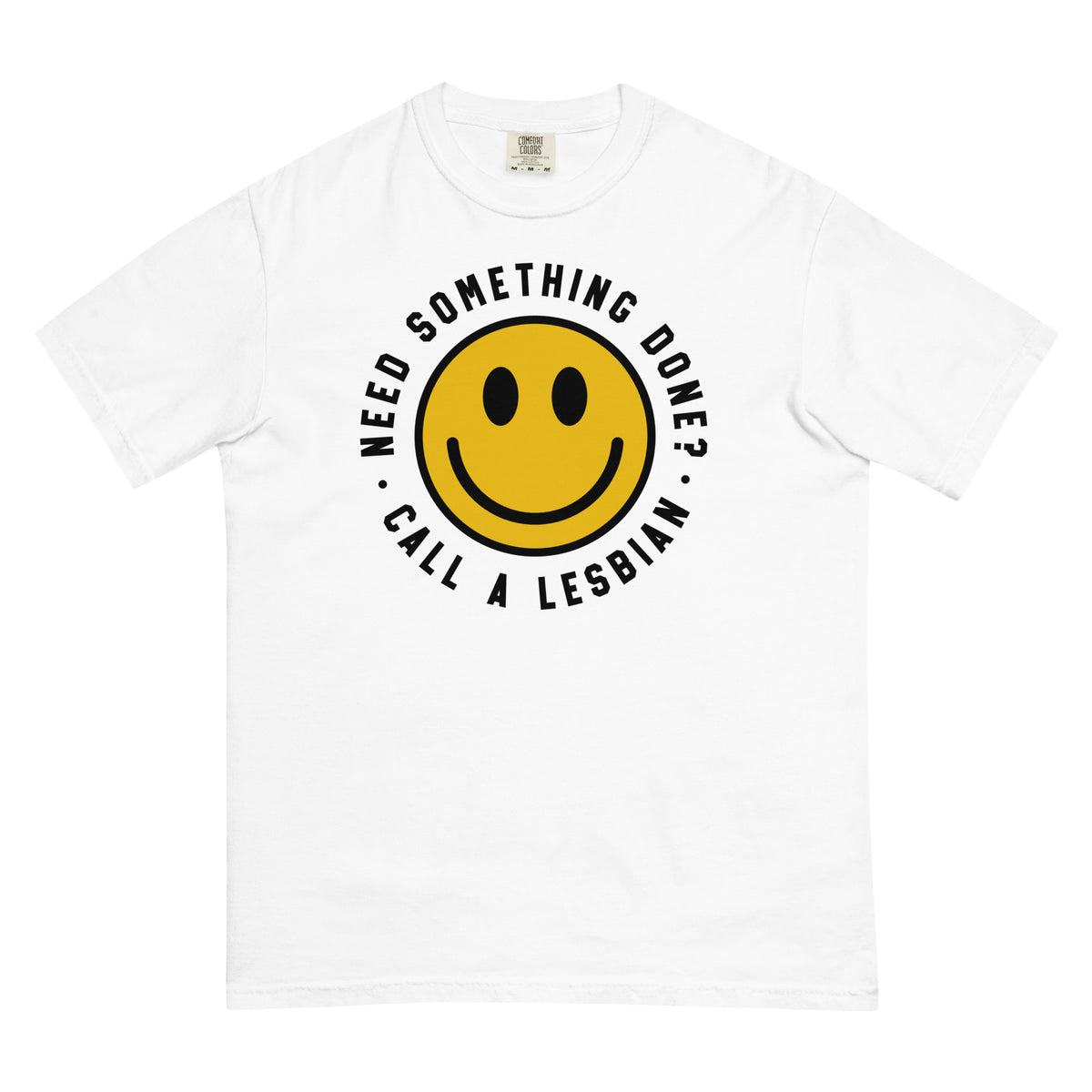 Call a Lesbian Smiley Tee by Lesbian Culture Club-Lesbian Culture Club