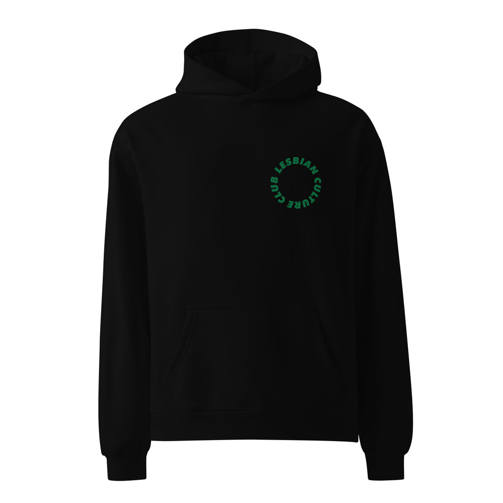 
                      
                        Relaxed Fit Unisex Hoodie Green Bold Circle-Lesbian Culture Club
                      
                    