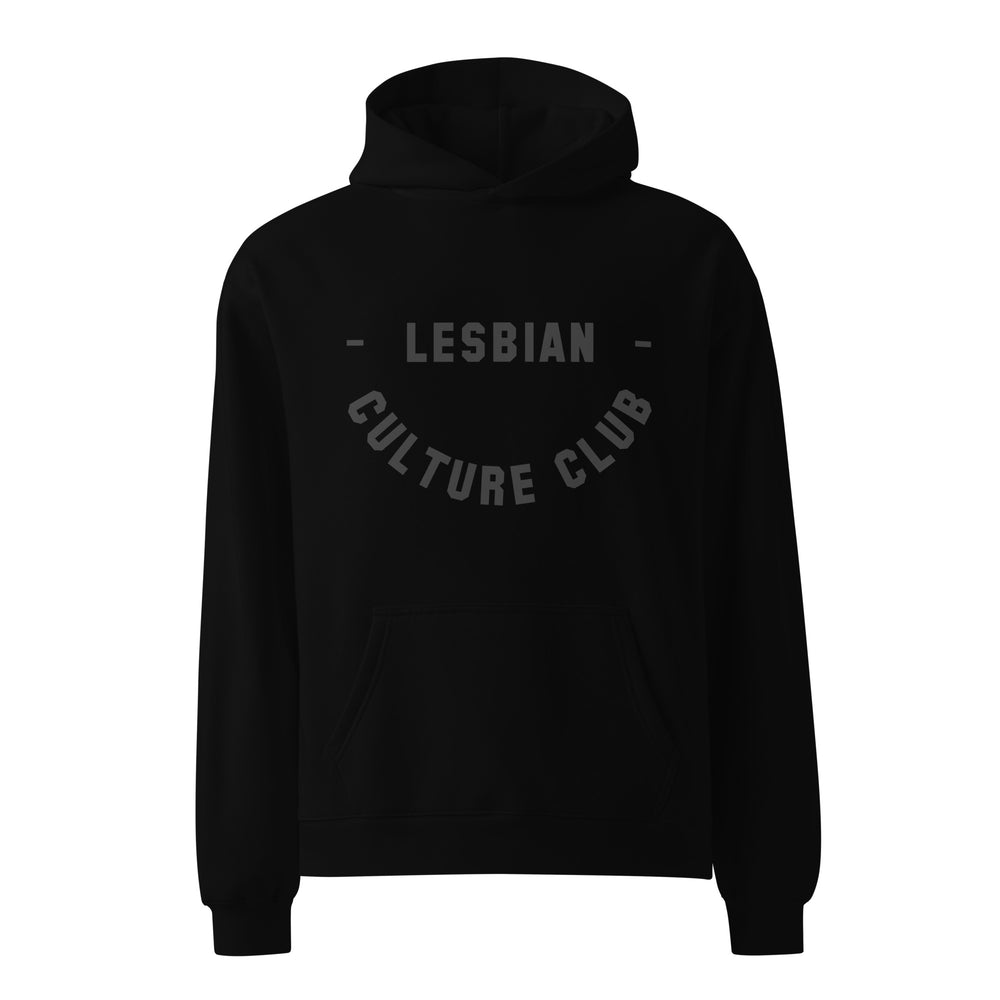 Smiley Monochrome Hoodie-Lesbian Culture Club