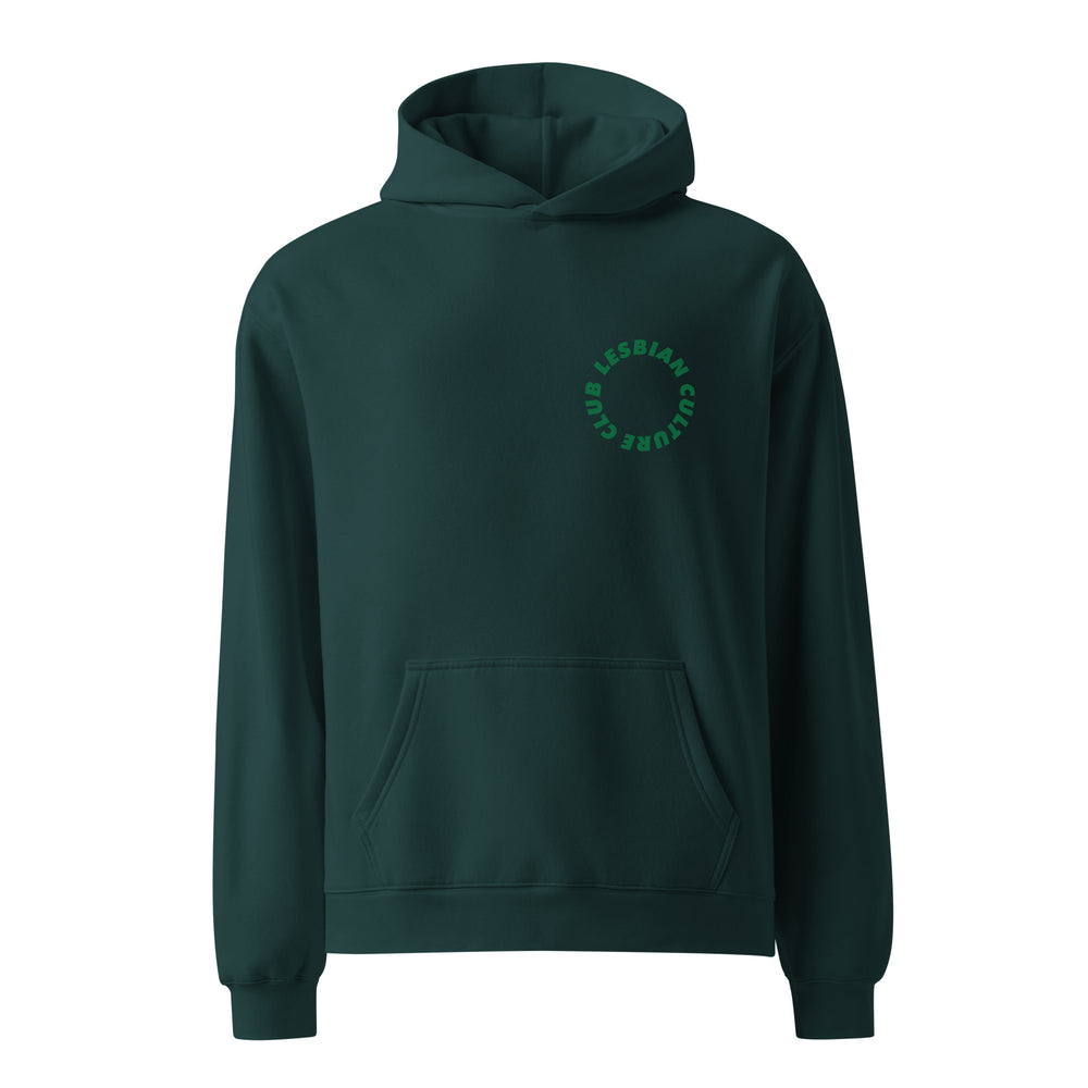 
                      
                        Relaxed Fit Unisex Hoodie Green Bold Circle-Lesbian Culture Club
                      
                    