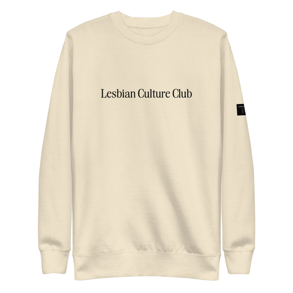 Wordmark Sweatshirt-Lesbian Culture Club