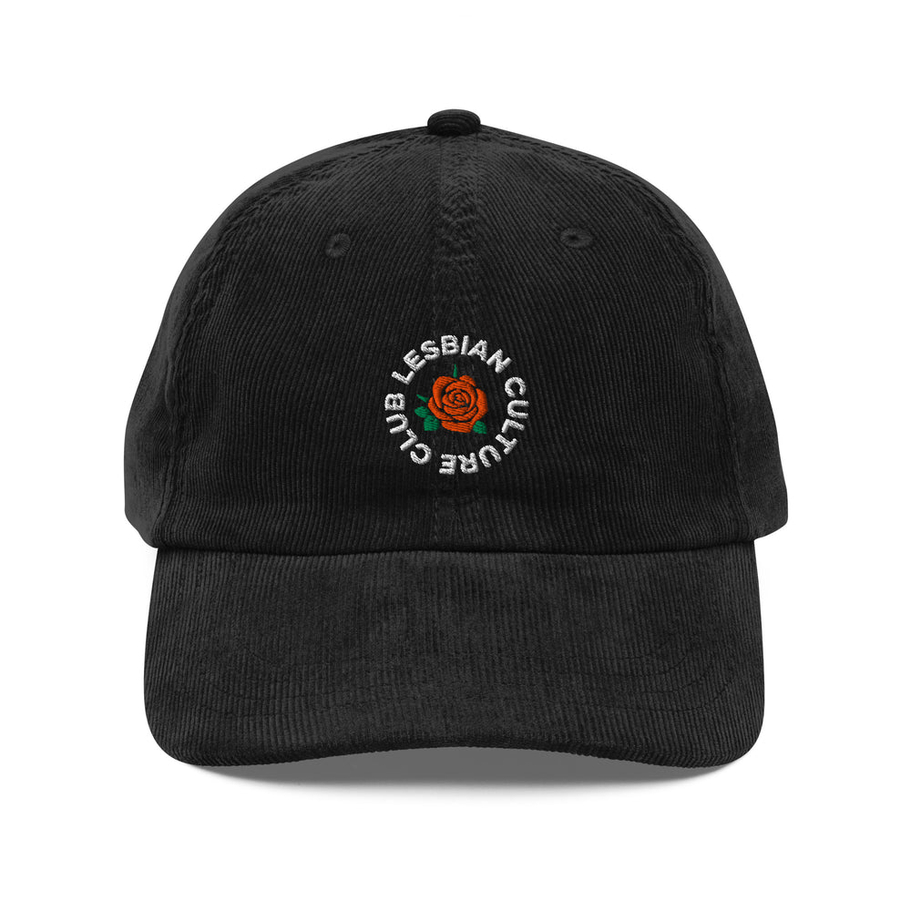 Rose Corduroy Cap-Lesbian Culture Club
