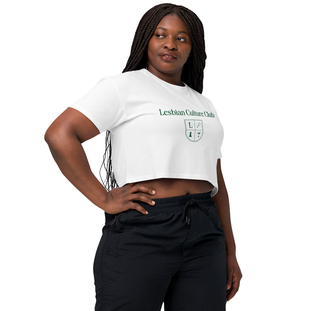 
                      
                        100% Cotton Crop Top T-Shirt Crest-Lesbian Culture Club
                      
                    